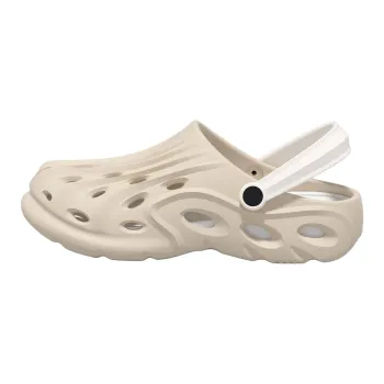 SHIGUDE Slippers Men's, Gray White