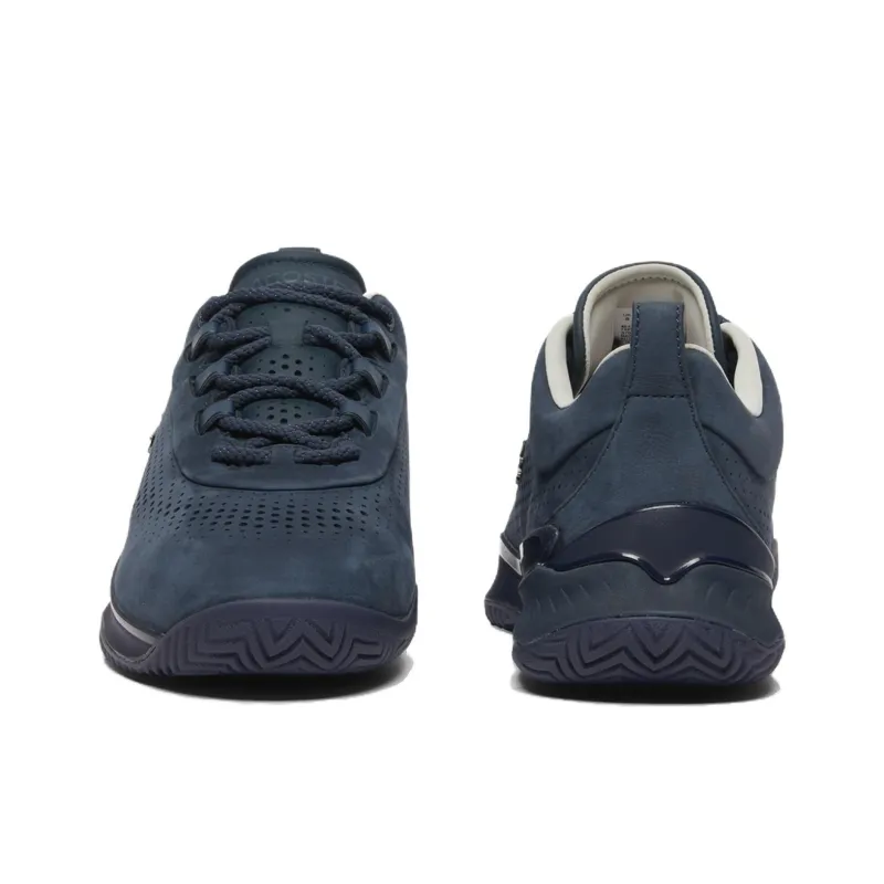 LACOSTE Anti Slip Wear Resistant Low Top Tennis Shoes Men's Marine Blue-4