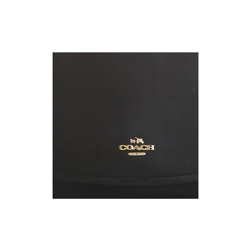 COACH Nomad Leather Dome Bag Handbag Shoulder Bag Crossbody Bag Small Size Women's Black-3