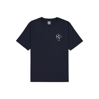 New Balance NB Grey T Shirt Men's Navy Blue