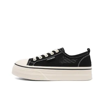 RENBEN Breathable Height Increase Low Top Canvas Shoes Women's