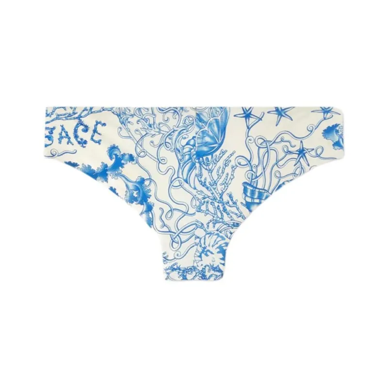 VERSACE Barocco UNDERWATER Swimming Shorts Women's Blue-1