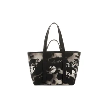 OFF WHITE Small Commercial Tote 'Black/Beige'