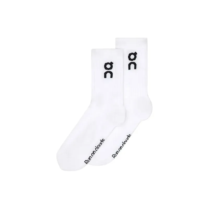 On Logo Sock High 3P Mid Calf Socks Unisex 3 Pack White-1
