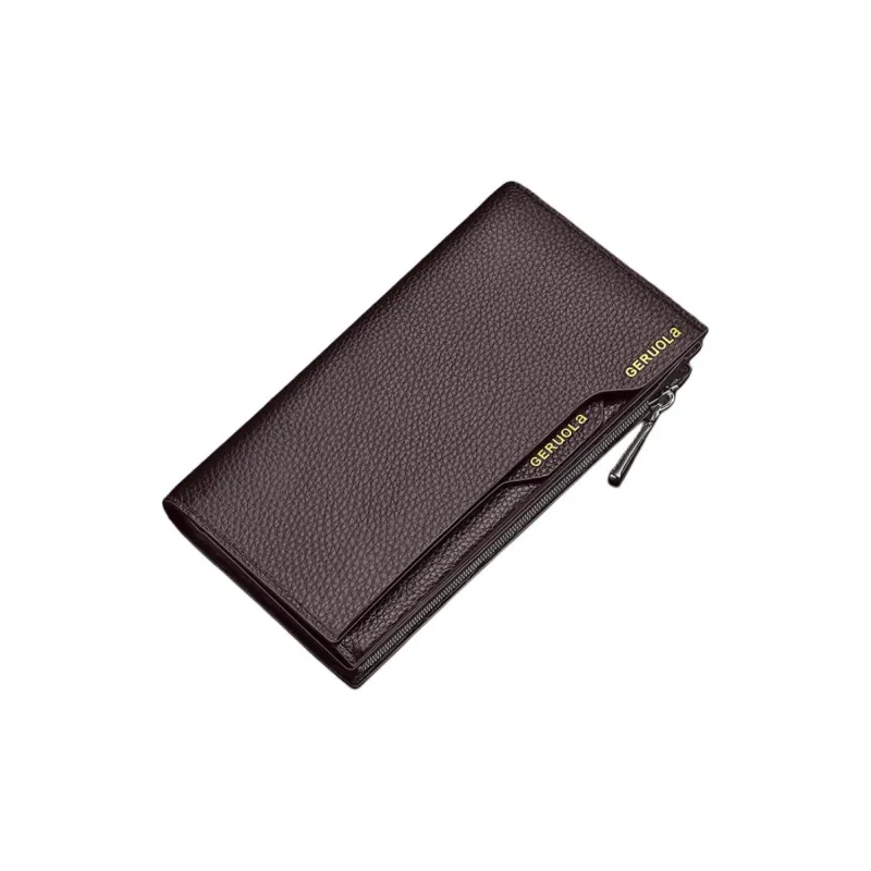Gorora Top Grain Cow Leather Business Wallet Regular Men's Multicolor-2