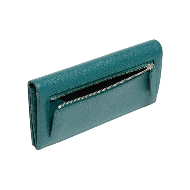 LACOSTE Cow Leather Wallet Men's Green-2