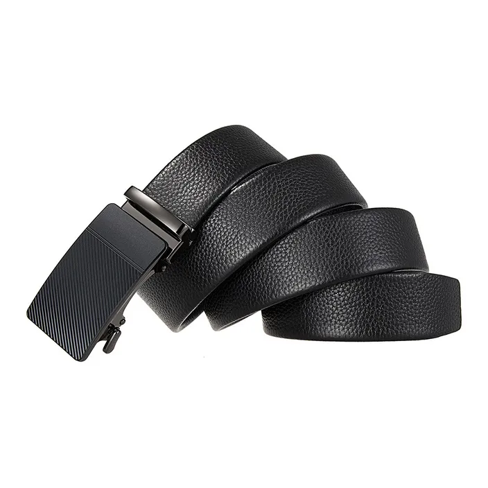 Lanza Cow Leather Belts Men's Width 3.5CM-3