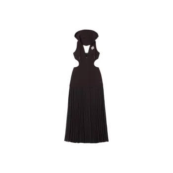 LACOSTE Sleeveless Dress Women's Brown