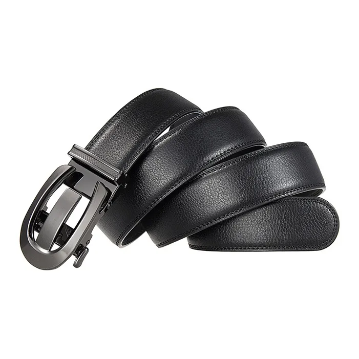 Yalu Preferred Cow Split Leather Belts Men's Width 3.5CM-1