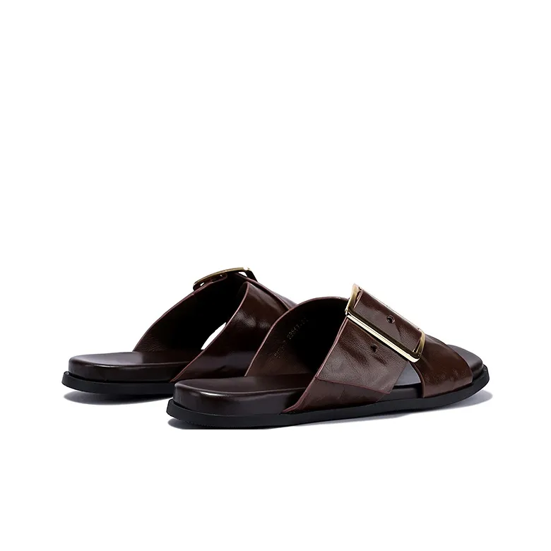 Brut Ros′e Rubber Sole Cut Out Abrasion Resistant Slide Slippers Women's-4