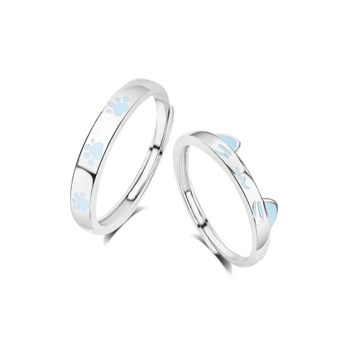 BLANK IN BLANK Sterling Silver Rings Women's Unisex Couple