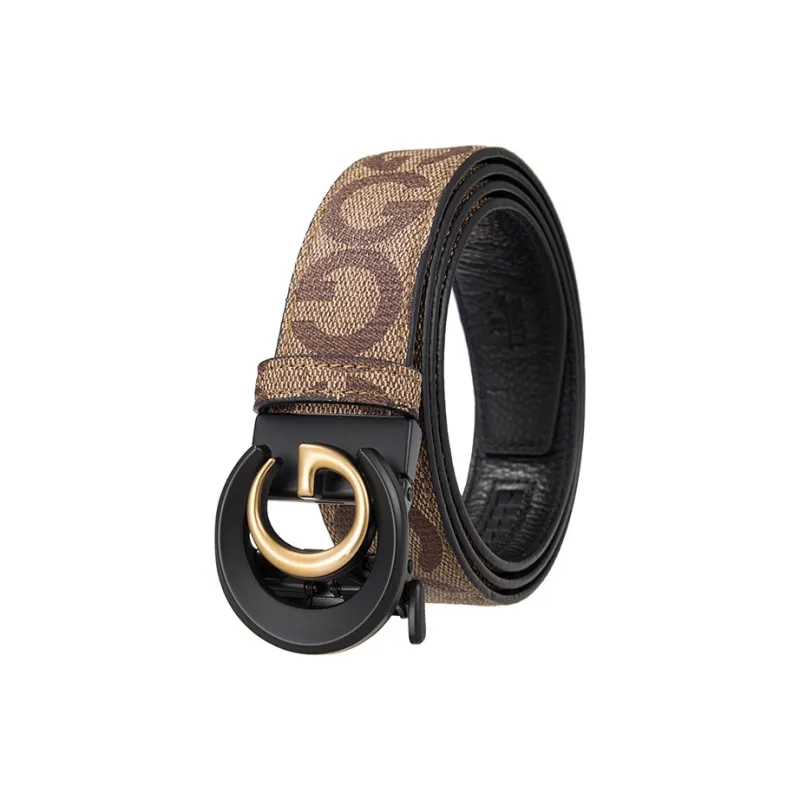 Yalu Preferred Cow Split Leather Belts Men's Width 3.5CM-0