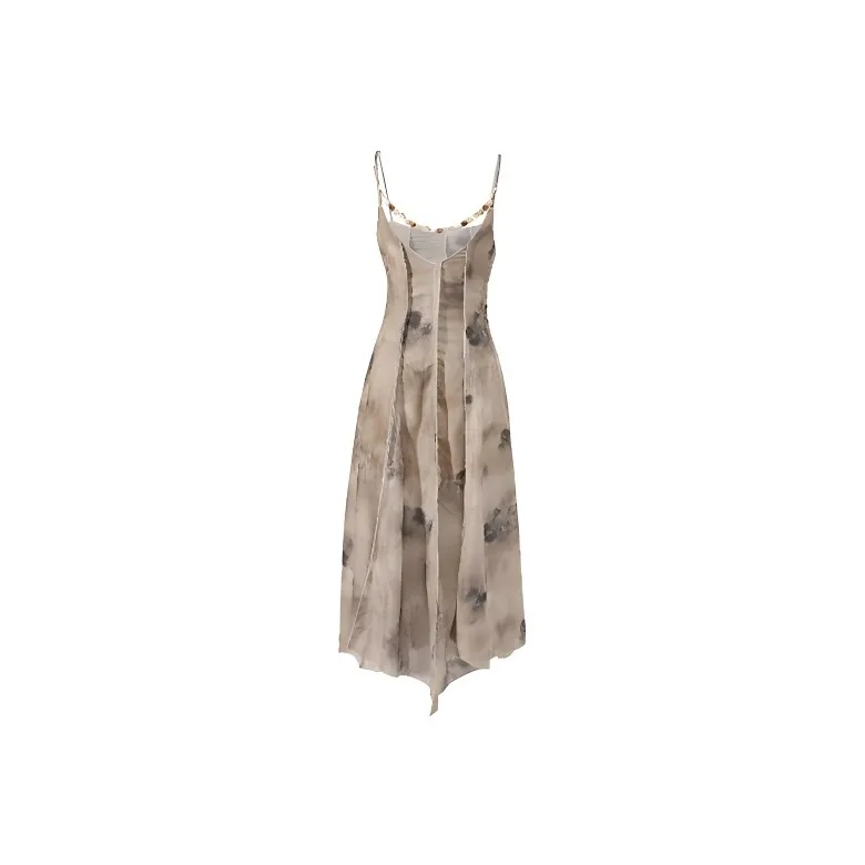 DOSOHEB Slip Dresses Women's Ink Wash-1