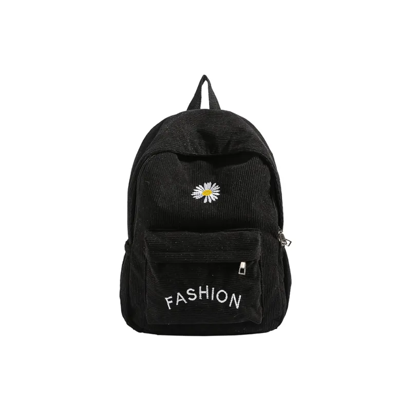 Yalu Corduroy Backpack Regular Unisex Multicolor-6