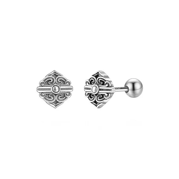 JKEM Copper Stud Earrings Unisex-0