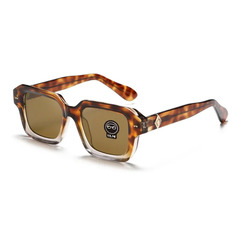 YALMY TR/Memory Plastic Square Sunglasses Unisex-10