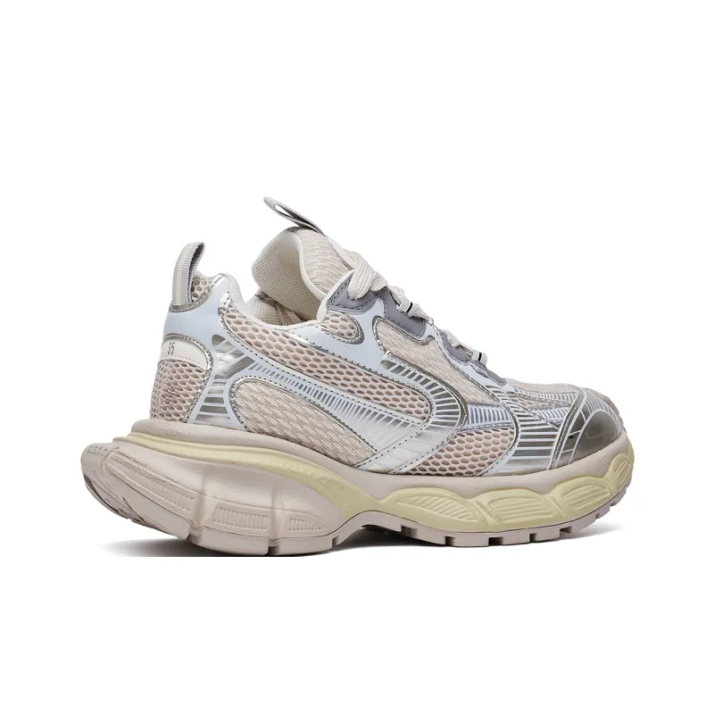 IHBOZ Slip Resistant, Abrasion Resistant, Coverage, And Balance Low Top Chunky Sneakers Women's Champagne-4