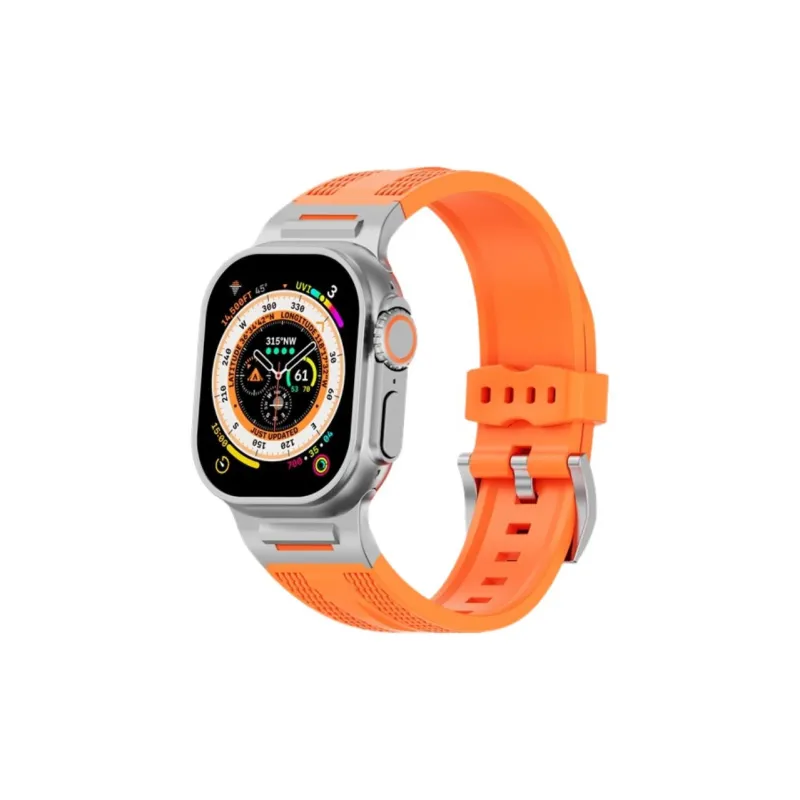 KVZUVUU Apple Compatibility Watch Band Silicone Material-15