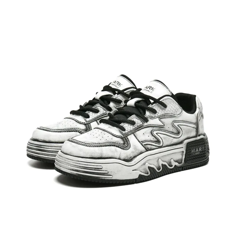 FAIRWHALE Slip Resistant Shock Absorbers With Abrasion Resistant Properties Low Top Skateboard Shoes Men's-8