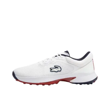 LACOSTE Anti Slip Wear Resistant Low Top Golf Shoes Men's White