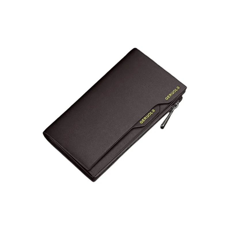 Gorora Top Grain Cow Leather Business Wallet Regular Men's Multicolor-4