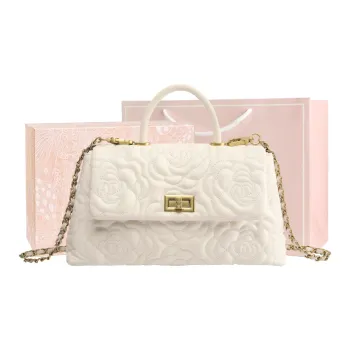 MISS GAIL Synthetic Leather Shoulder Bag, Crossbody Bag, Handbag Women's White