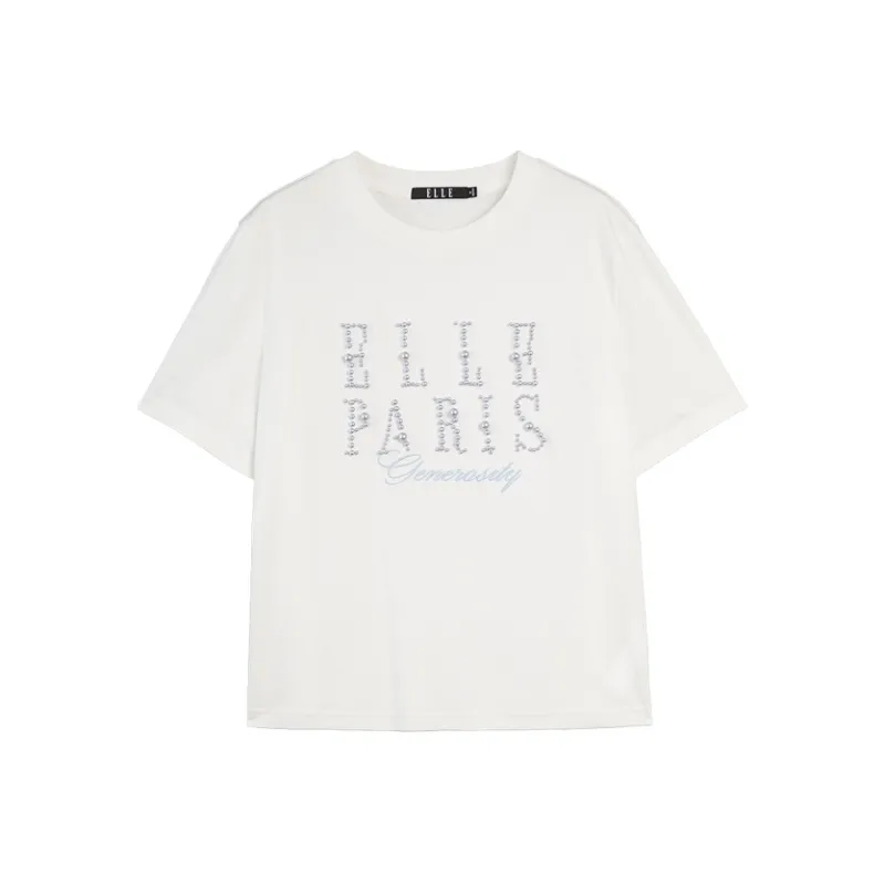ELLE T Shirts Women's White-0