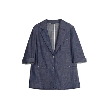 ELLE Business Suits Women's Denim Blue