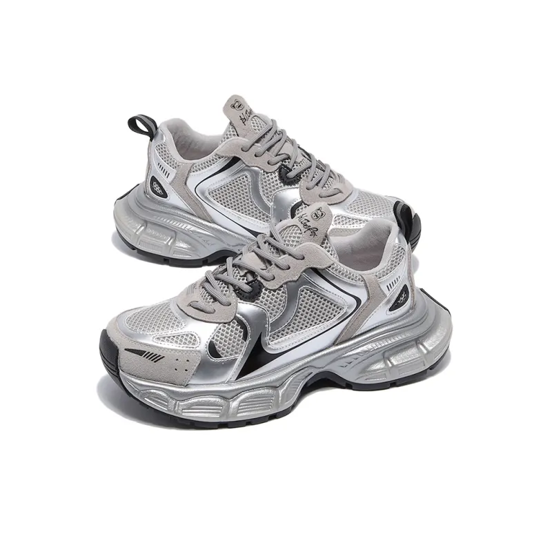 ALI THE FOX Breathable And Lightweight Low Top Chunky Sneakers Women's-3