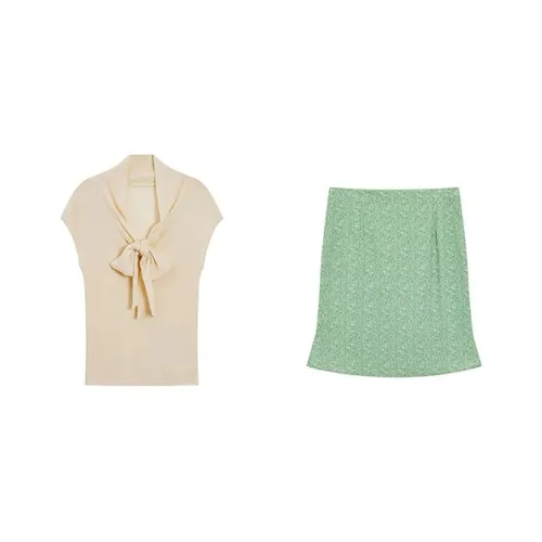 Udon House Two Piece Skirt Sets Women's