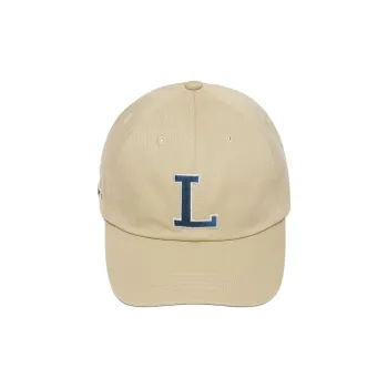 LACOSTE Cotton Twill Baseball Caps Men's Beige
