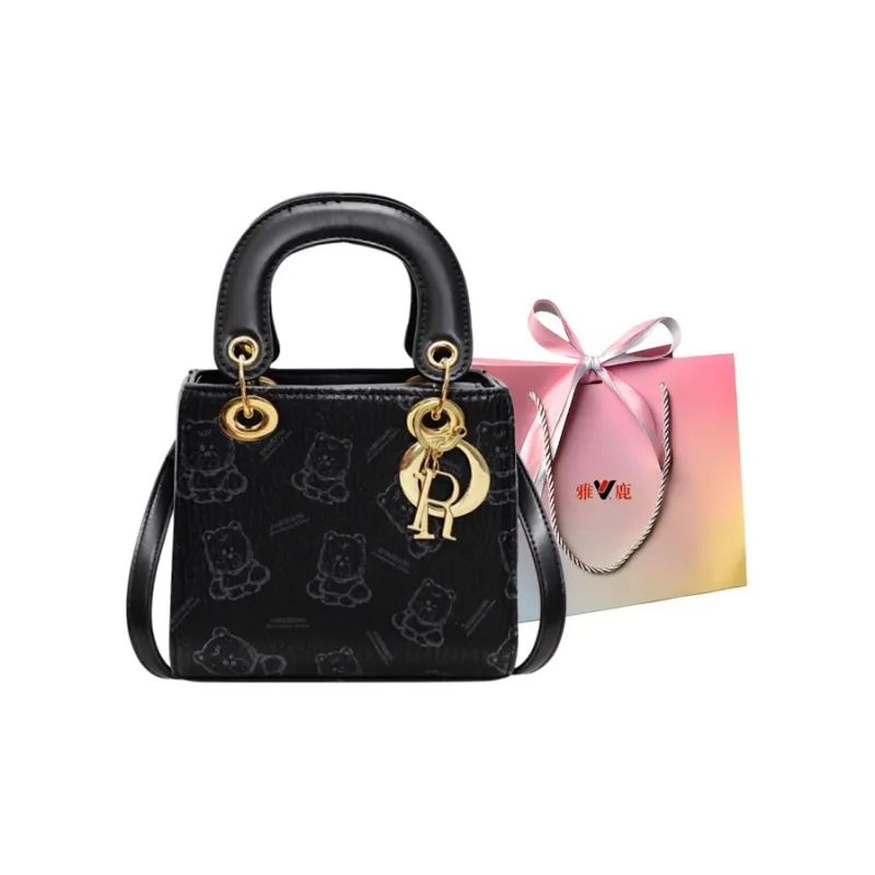 Yalu PU Handbag Regular Women's Black/Pink/Brown/Ecru-0