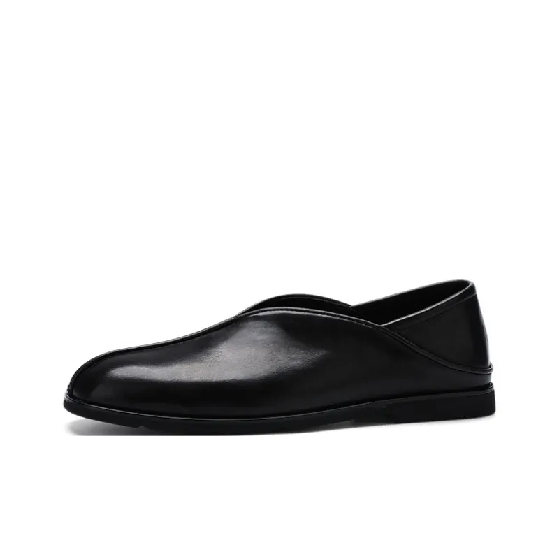 U7 Men's Casual Shoes Men Low Top Black-0