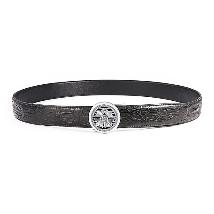 Yalu Cow Leather Belts Men's Width 3.5CM-2