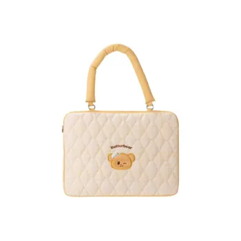Deli X Butter Bear Polyester Laptop Bag Unisex Yellow