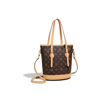 Ceion Keust PU Crossbody Bag, Shoulder Bag, Bucket Bag Regular Women's Brown/Khaki