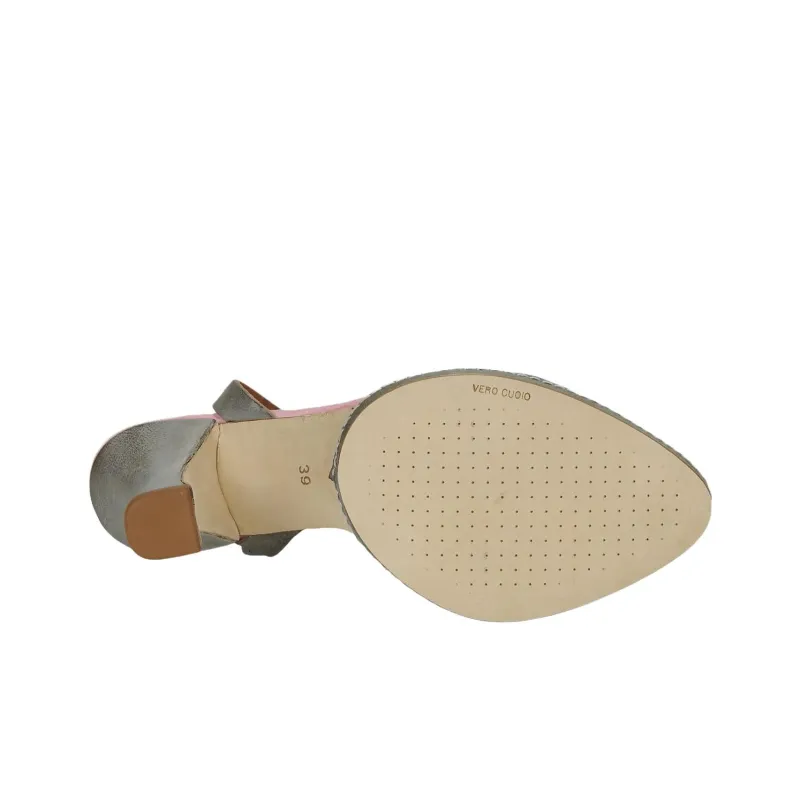 AirStep VIANNA One Strap Sandals 10cm Women's Gray-6