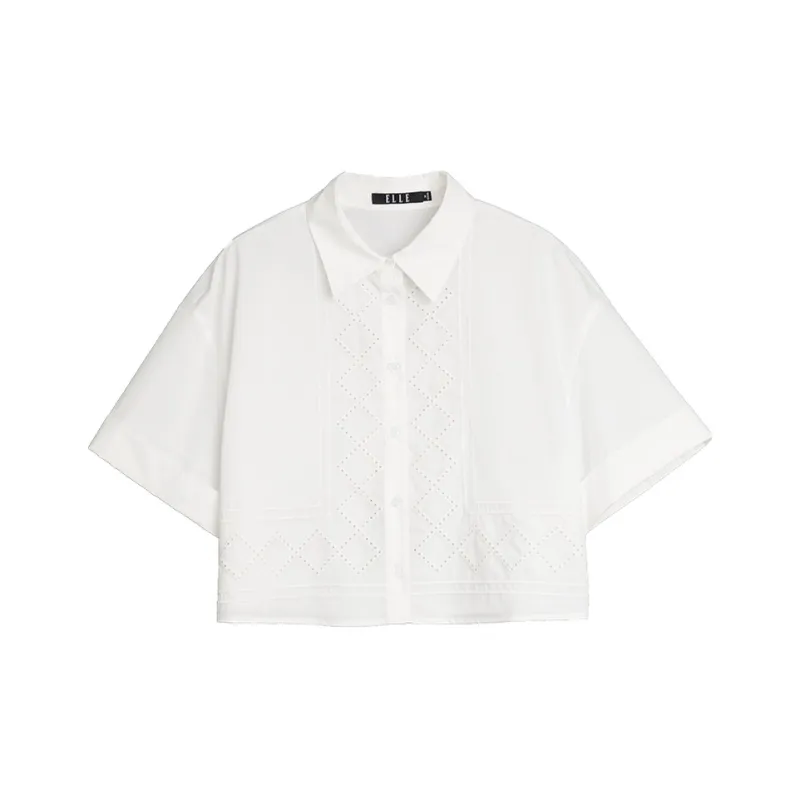 ELLE Shirts Women's White-0