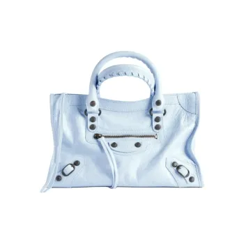 Balenciaga Le City Sheepskin Handbag Trumpets Women's Cloud Blue