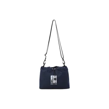 DESCENTE X Artist Kim Jung Yoon Lightweight Shoulder Bag Medium Size Unisex Marine Blue