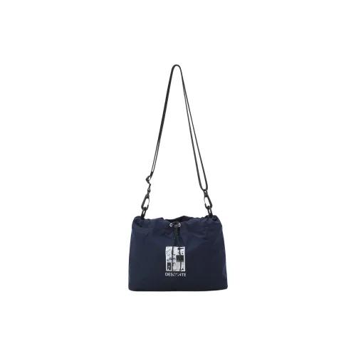 DESCENTE X Artist Kim Jung Yoon Lightweight Shoulder Bag Medium Size Unisex Marine Blue