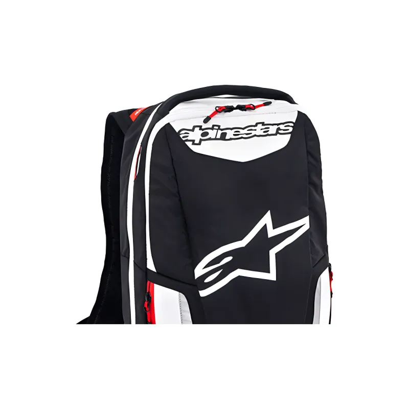 ALPINESTARS Polyester Backpack Regular Unisex Black White Red-3