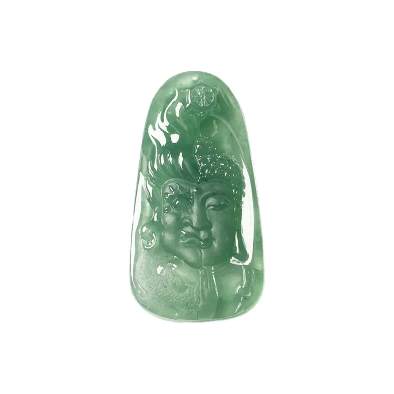 Yubo City Ice Glutinous Jadeite Pendants Unisex-0