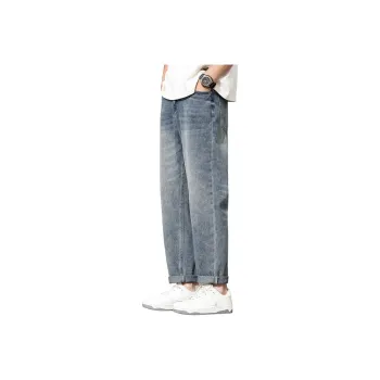 Tonlion Jeans Men Vintage Blue