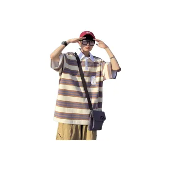 TONYBEAR T Shirts Men Khaki