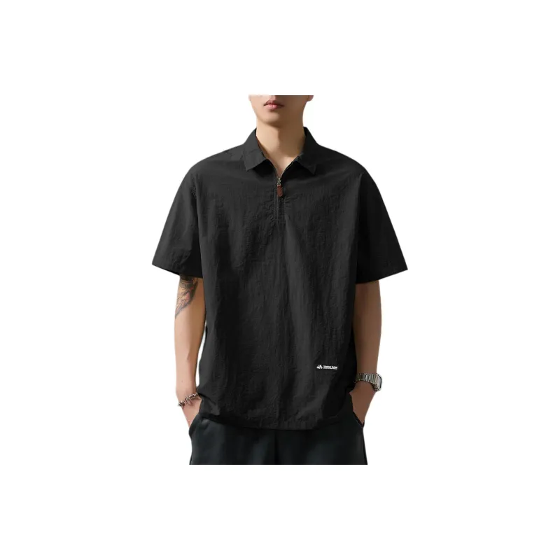 WOOD SOON Trendy Brand Casual Outdoor Shirt Short Sleeved Coat Unisex-8