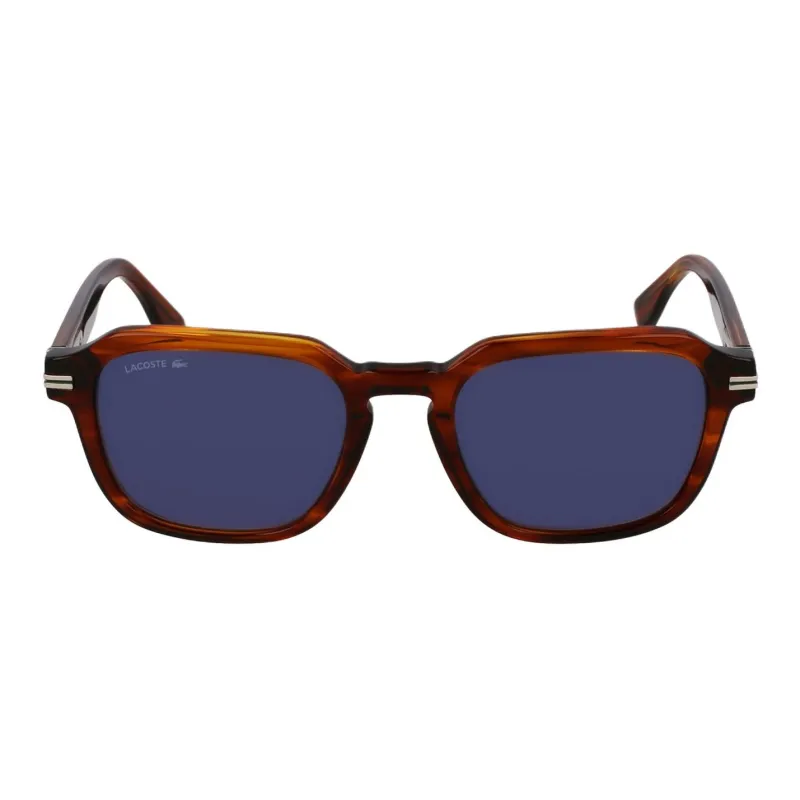 LACOSTE Plastic Metal Square Sunglasses Men's Tortoiseshell-1