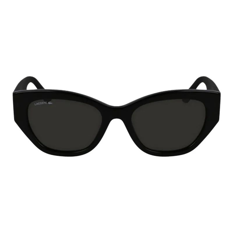 LACOSTE Metal Plastic Irregular Shape Sunglasses Women's Black-4