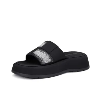 JESSICA SOPHIA Odor Resistant Slide Slippers Women's Black
