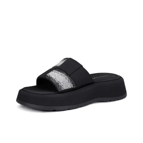 JESSICA SOPHIA Odor Resistant Slide Slippers Women's Black